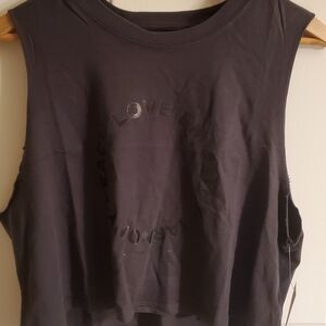 NWT Spiritual Gangster Black Muscle Tee